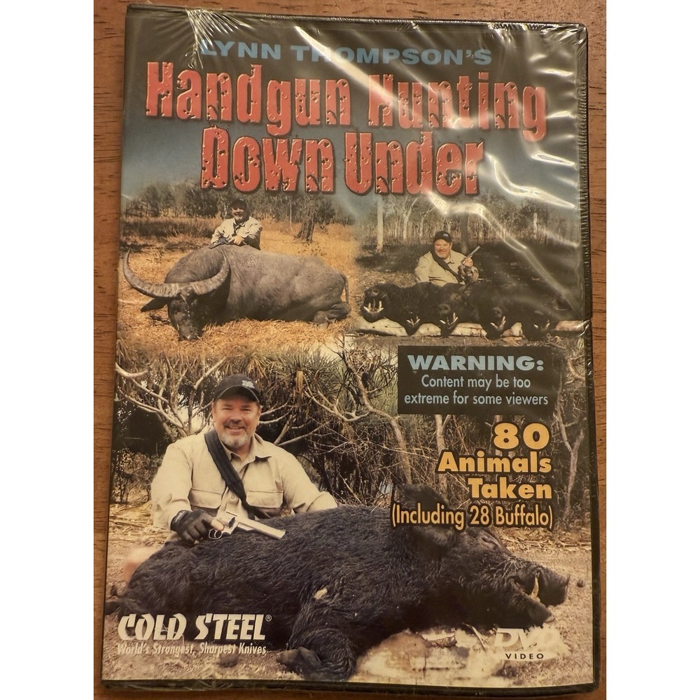 Cold Steel VDHH Training DVD, Handgun Hunting Down Under New